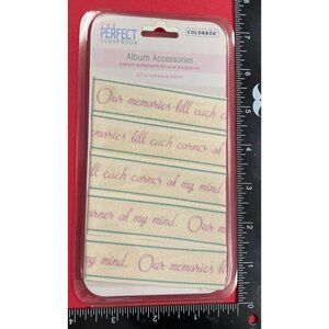 Colorbok Scrapbook Album Accessories Adhesive Ribbon 32" 2005 Jill Rinner